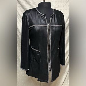 Joseph Ribkoff size 14, faux suede jacket.